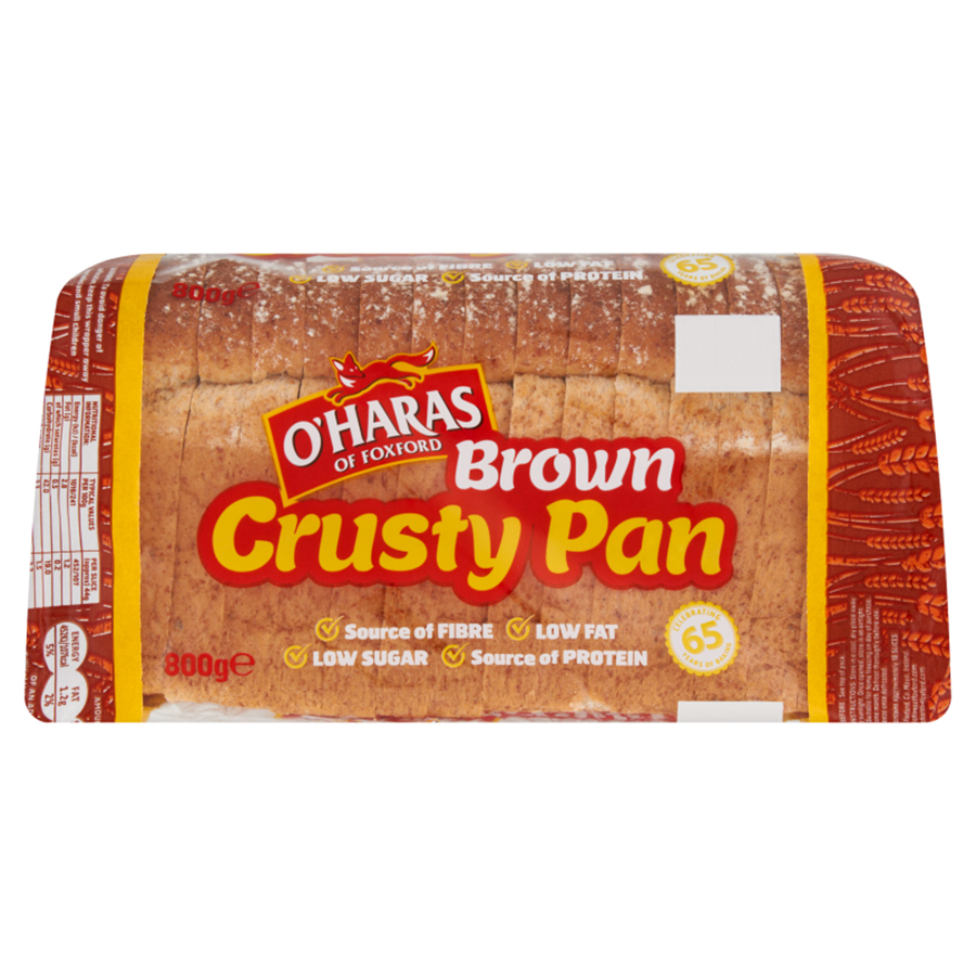 Brown Sliced Crusty Pan 800g